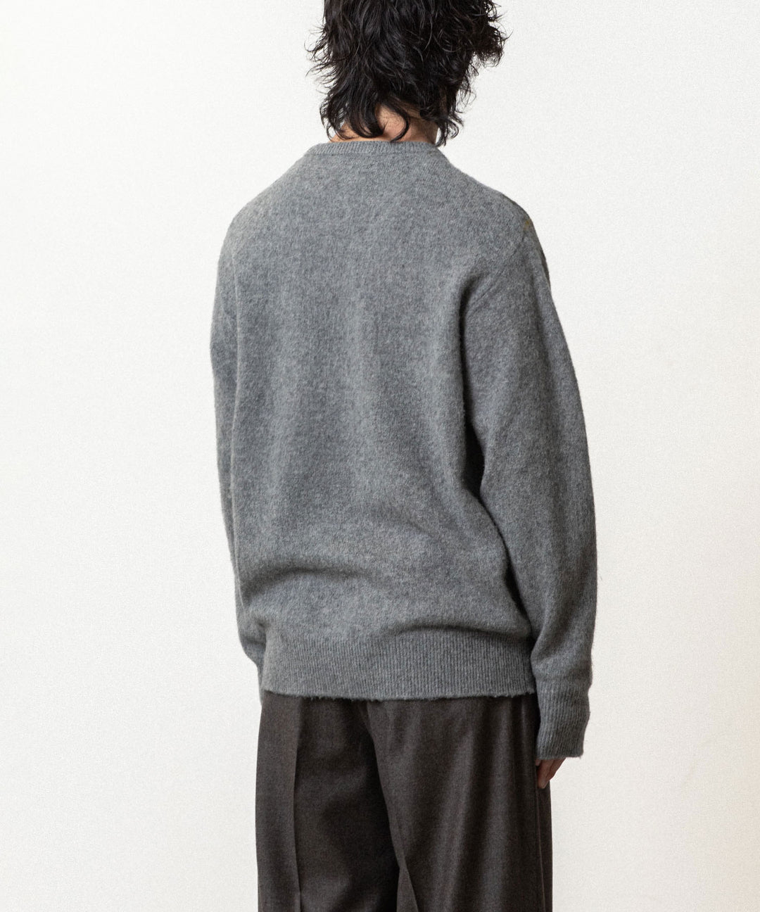 ssstein(シュタイン)のFINE WOOL ARGYLE KNIT CREW NECK LS - LIGHT GREY MULTIの公式通販サイトsession福岡セレクトショップ