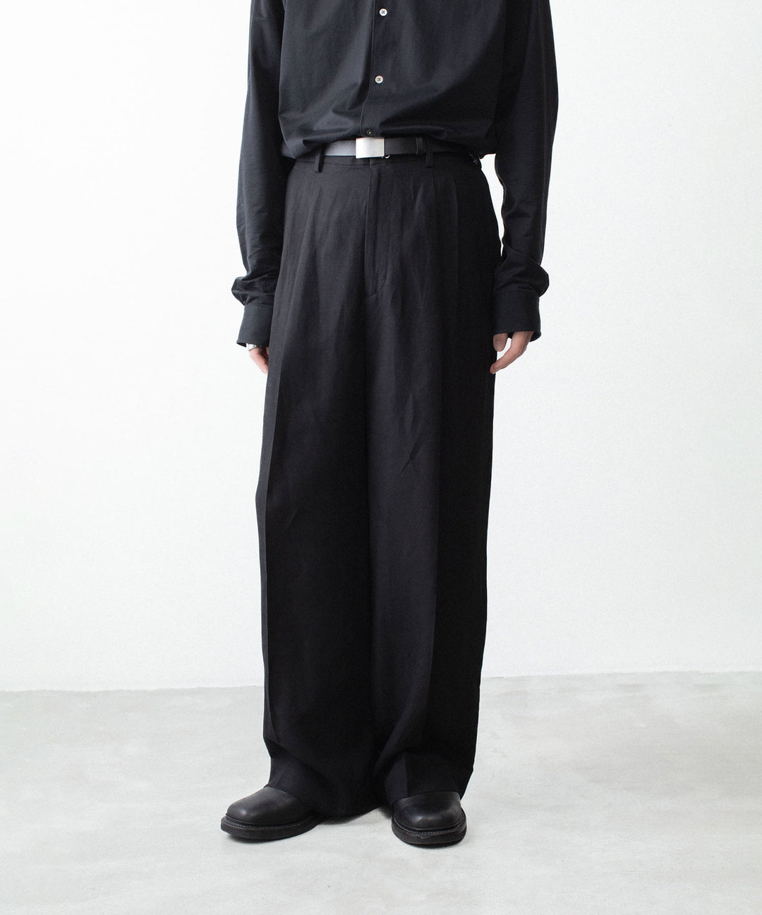 ssstein(シュタイン)のVIS/LI/RA TWILL EASY LONG WIDE TROUSERS - BLACKの公式通販サイトsession福岡セレクトショップ