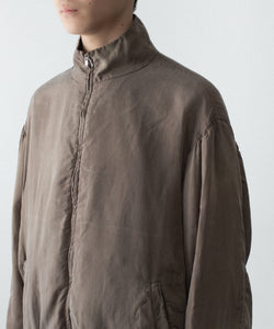 STONE  23ss cupro twill ボンバージャケット ssstein / シュタイン】CUPRO FIBRIL VINTAGE ZIP JACKET - KHAKI