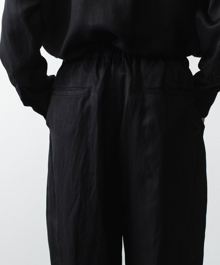 ssstein(シュタイン)のVIS/LI BRIGHT TWILL WIDE EASY TROUSERS - BLACKの公式通販サイトsession福岡セレクトショップ
