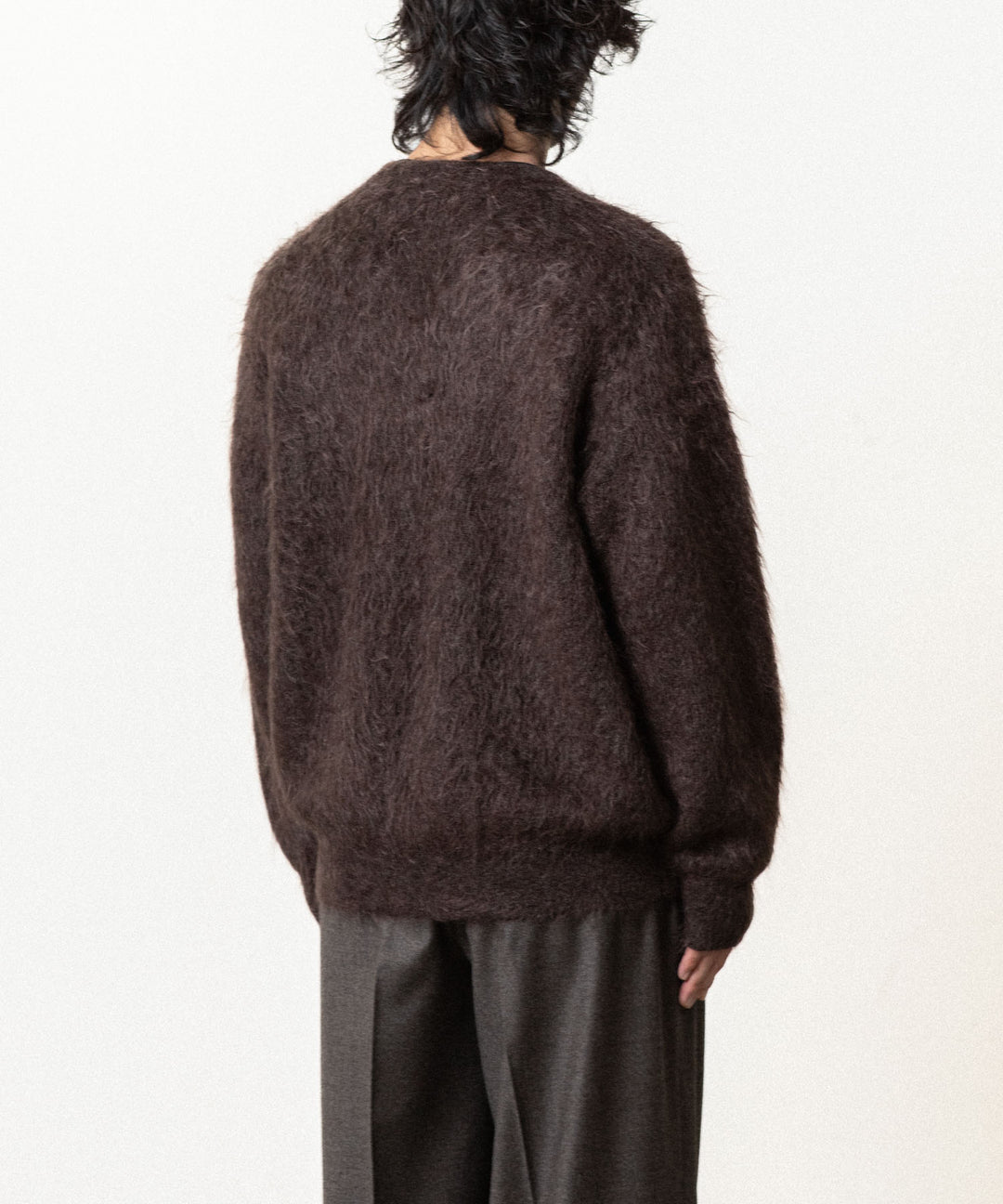 ssstein(シュタイン)の KID MOHAIR KNIT V NECK CARDIGAN - DARK BROWNの公式通販サイトsession福岡セレクトショップ