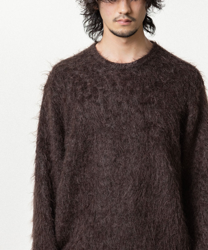 ssstein(シュタイン)の KID MOHAIR KNIT CREW NECK LS - DARK BROWNの公式通販サイトsession福岡セレクトショップ