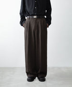 画像をギャラリービューアに読み込む, ssstein(シュタイン)のVIS/LI/RA TWILL EASY LONG WIDE TROUSERS - KHAKI BROWNの公式通販サイトsession福岡セレクトショップ
