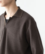 画像をギャラリービューアに読み込む, ssstein(シュタイン)のSLUB COTTON KNIT SKIPPER LS - KHAKIの公式通販サイトsession福岡セレクトショップ

