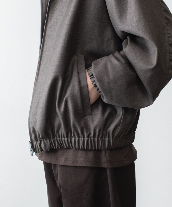 ssstein(シュタイン)のEXTRA FINE WOOL SHIRRED LIGHT ZIP JACKET - BROWN GREYの公式通販サイトsession福岡セレクトショップ