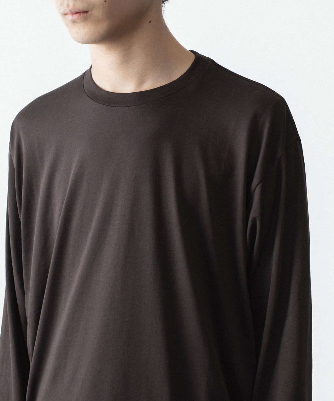 ssstein(シュタイン)のSUVIN COTTON BASIC LS TEE - DARK BROWNの公式通販サイトsession福岡セレクトショップ