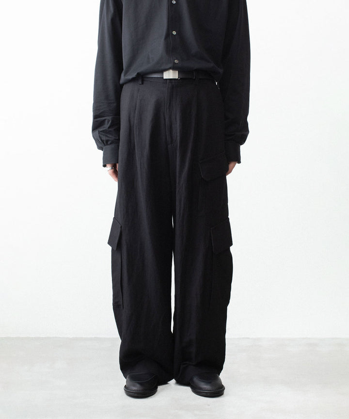 ssstein(シュタイン)のVIS/LI/RA TWILL CARGO TROUSERS - BLACKの公式通販サイトsession福岡セレクトショップ