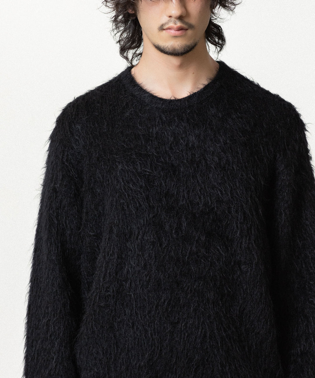 ssstein(シュタイン)の KID MOHAIR KNIT CREW NECK LS - BLACKの公式通販サイトsession福岡セレクトショップ