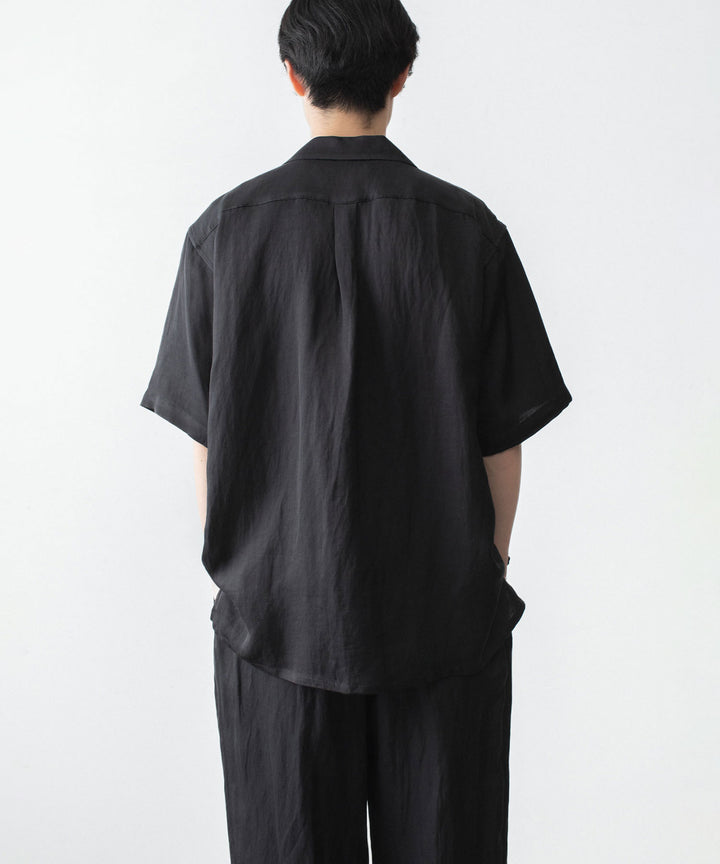 ssstein(シュタイン)のVIS/LI BRIGHT TWILL OVERSIZED OPEN COLLAR SS SHIRT - DARK CHARCOALの公式通販サイトsession福岡セレクトショップ