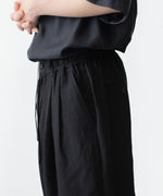画像をギャラリービューアに読み込む, ssstein(シュタイン)のVIS/LI/RA TWILL WIDE EASY SHORT TROUSERS - BLACKの公式通販サイトsession福岡セレクトショップ
