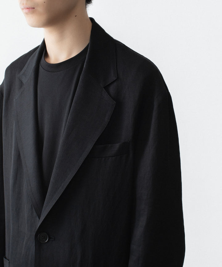 ssstein(シュタイン)のVIS/LI BRIGHT TWILL SINGLE BREASTED JACKET - BLACKの公式通販サイトsession福岡セレクトショップ