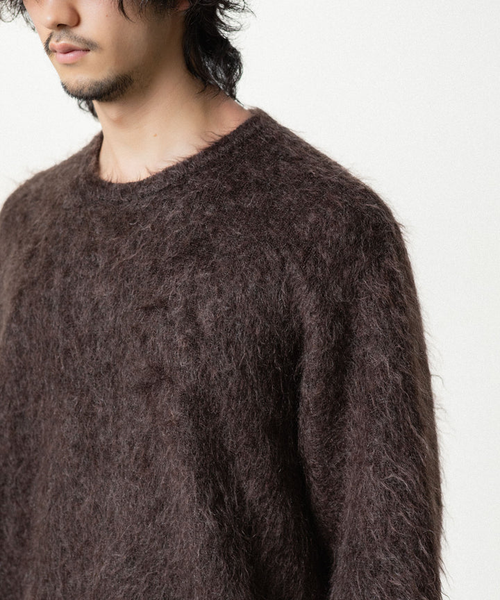 ssstein(シュタイン)の KID MOHAIR KNIT CREW NECK LS - DARK BROWNの公式通販サイトsession福岡セレクトショップ