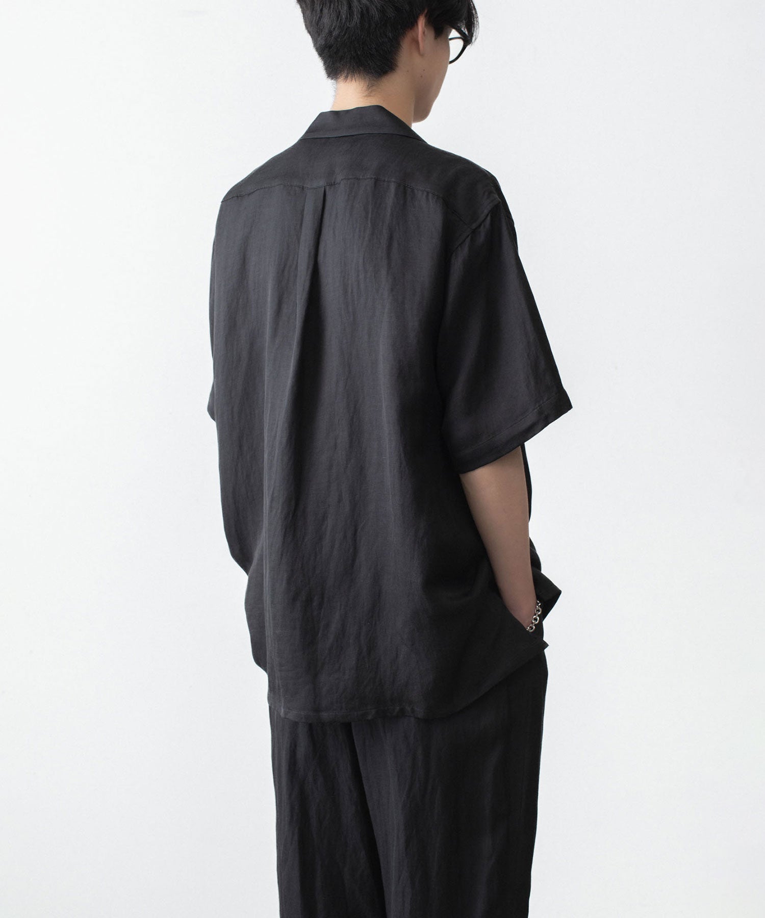 ssstein / シュタイン】VIS/LI BRIGHT TWILL OVERSIZED OPEN COLLAR SS