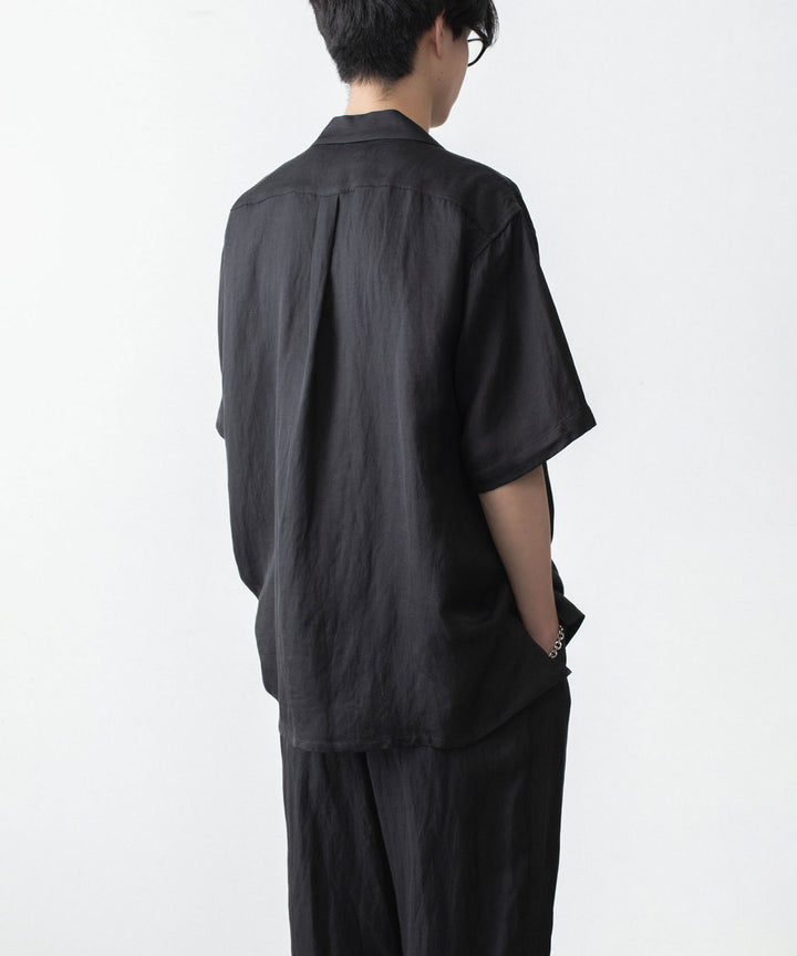 ssstein(シュタイン)のVIS/LI BRIGHT TWILL OVERSIZED OPEN COLLAR SS SHIRT - DARK CHARCOALの公式通販サイトsession福岡セレクトショップ