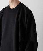 画像をギャラリービューアに読み込む, ssstein(シュタイン)のOVERSIZED DOUBLE KNIT REVERSIBLE LS - BLACK×BLACKの公式通販サイトsession福岡セレクトショップ
