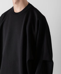 ssstein(シュタイン)のOVERSIZED DOUBLE KNIT REVERSIBLE LS - BLACK×BLACKの公式通販サイトsession福岡セレクトショップ