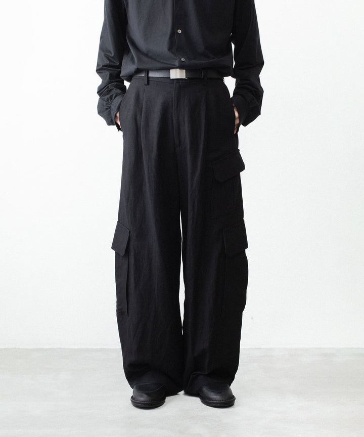 ssstein(シュタイン)のVIS/LI/RA TWILL CARGO TROUSERS - BLACKの公式通販サイトsession福岡セレクトショップ