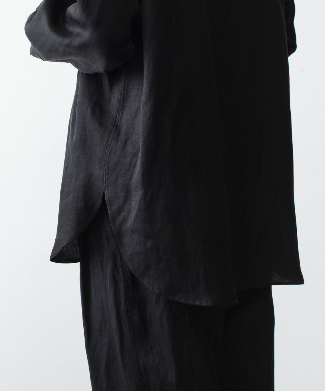 ssstein(シュタイン)のVIS/LI BRIGHT TWILL OVERSIZED LS SHIRT - BLACKの公式通販サイトsession福岡セレクトショップ