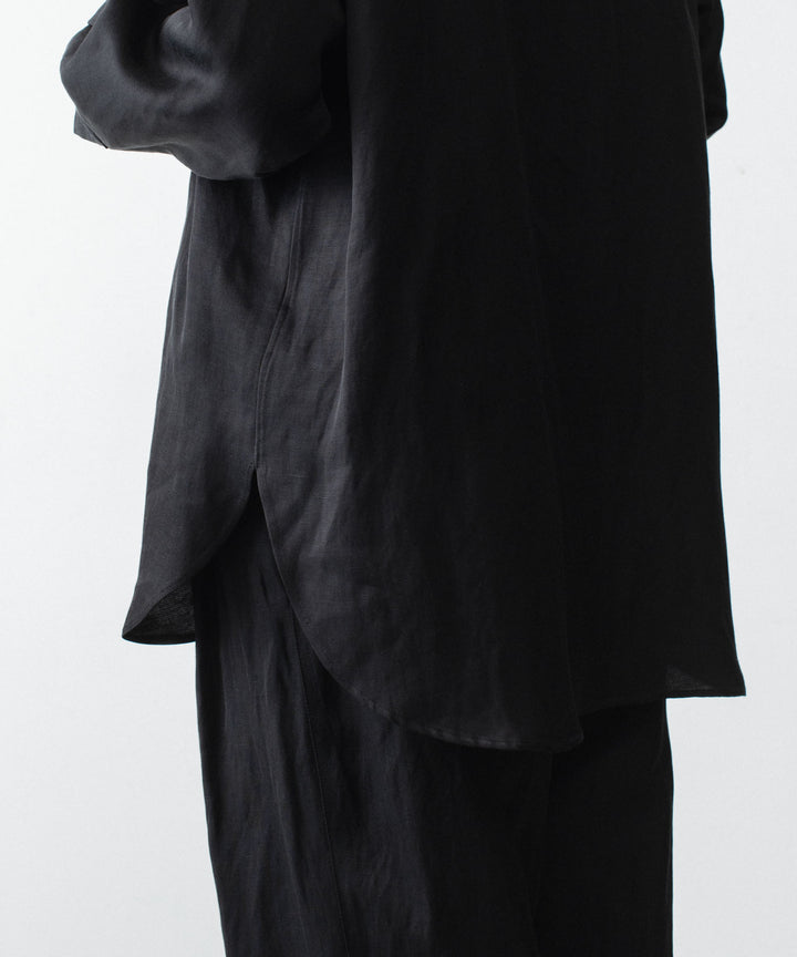 ssstein(シュタイン)のVIS/LI BRIGHT TWILL OVERSIZED LS SHIRT - BLACKの公式通販サイトsession福岡セレクトショップ