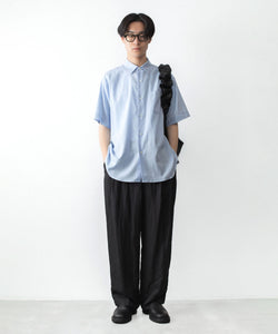 ssstein / シュタイン】COTTON SILK OVERSIZED SS SHIRT - SAX | 公式