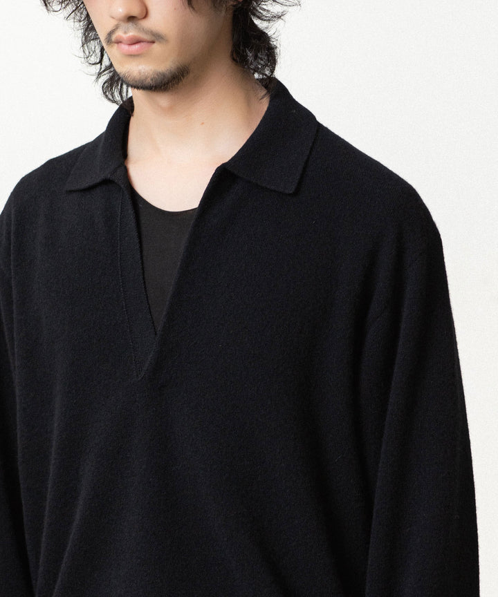 ssstein(シュタイン)のEXTRA FINE WOOL KNIT SKIPPER - BLACKの公式通販サイトsession福岡セレクトショップ