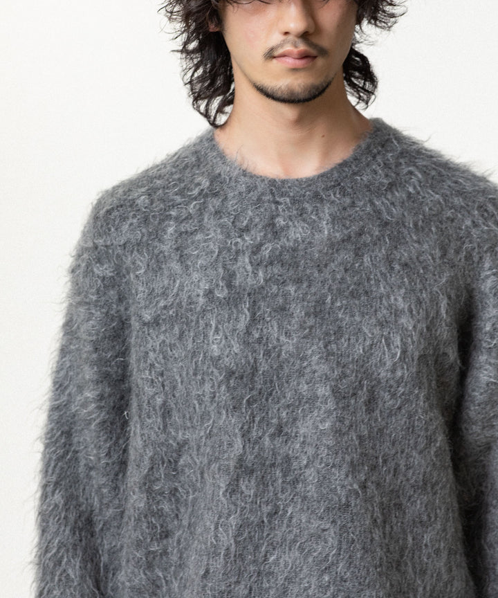 ssstein(シュタイン)の KID MOHAIR KNIT CREW NECK LS - GREYの公式通販サイトsession福岡セレクトショップ