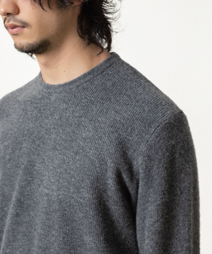 ssstein(シュタイン)のSUPER FINE WOOL MILLED KNIT CREW NECK LS - GREYの公式通販サイトsession福岡セレクトショップ