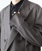 画像をギャラリービューアに読み込む, ssstein(シュタイン)のEXTRA FINE WOOL DOUBLE BREASTED BLAZER - BROWN GREYの公式通販サイトsession福岡セレクトショップ
