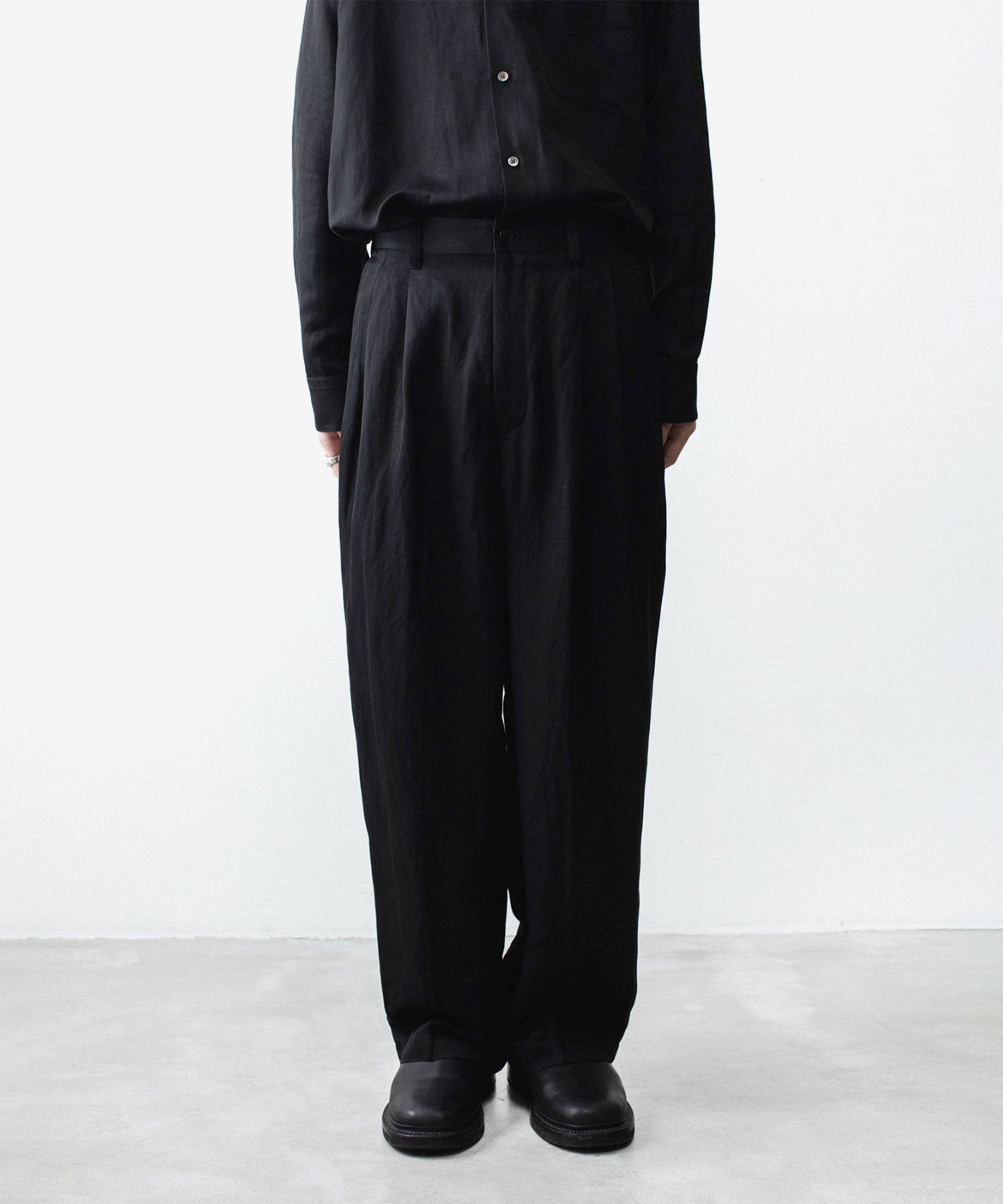 ssstein / シュタイン】VIS/LI BRIGHT TWILL WIDE EASY TROUSERS