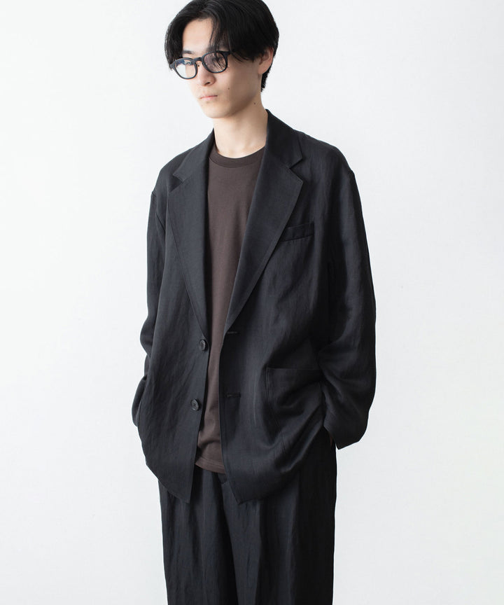 ssstein(シュタイン)のVIS/LI BRIGHT TWILL SINGLE BREASTED JACKET - DARK CHARCOALの公式通販サイトsession福岡セレクトショップ