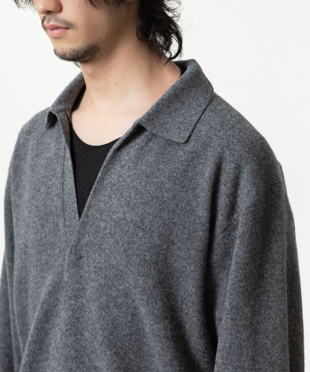 ssstein(シュタイン)のEXTRA FINE WOOL KNIT SKIPPER - GREY公式通販サイトsession福岡セレクトショップ