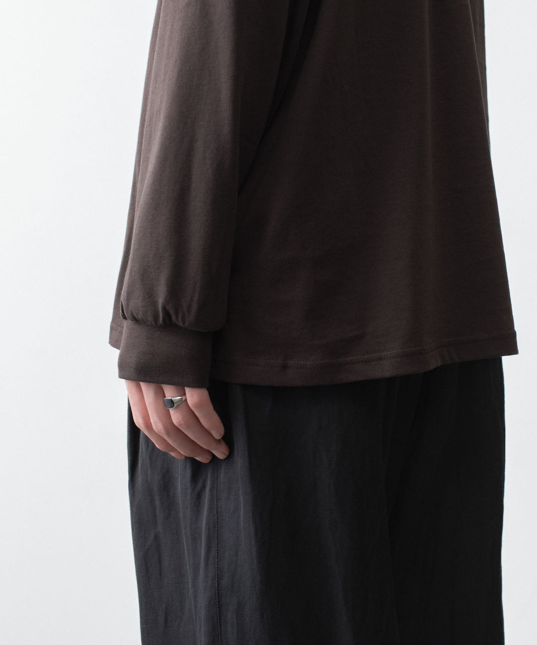 ssstein(シュタイン)のSUVIN COTTON BASIC LS TEE - DARK BROWNの公式通販サイトsession福岡セレクトショップ