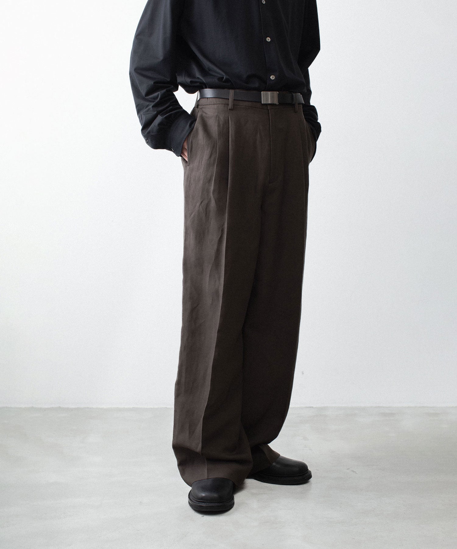 ssstein / シュタイン】VIS/LI/RA TWILL EASY LONG WIDE TROUSERS