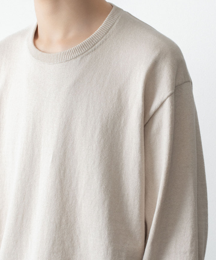 ssstein(シュタイン)のORGANIC COTTON KNIT CREW NECK LS - IVORYの公式通販サイトsession福岡セレクトショップ