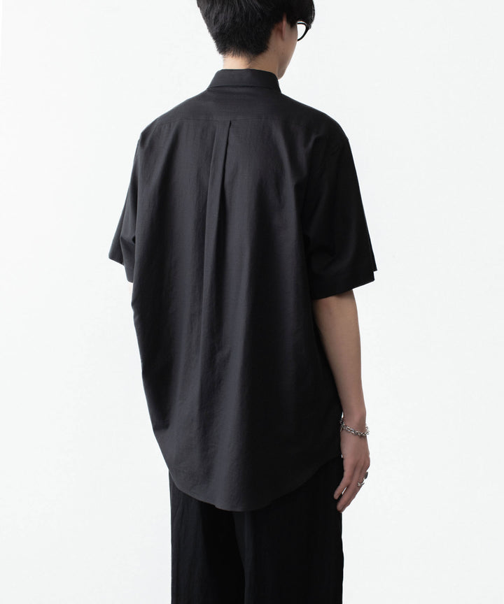 ssstein(シュタイン)のCOTTON SILK OVERSIZED SS SHIRT - BLACKの公式通販サイトsession福岡セレクトショップ