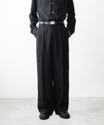 画像をギャラリービューアに読み込む, ssstein(シュタイン)のVIS/LI/RA TWILL EASY LONG WIDE TROUSERS - BLACKの公式通販サイトsession福岡セレクトショップ
