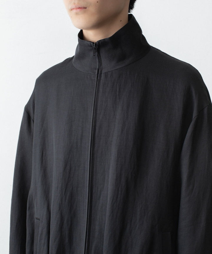 ssstein(シュタイン)のVIS/LI BRIGHT TWILL SHIRRED LIGHT ZIP JACKET - DARK CHARCOALの公式通販サイトsession福岡セレクトショップ