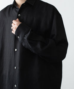 ssstein / シュタイン】VIS/LI BRIGHT TWILL OVERSIZED LS SHIRT