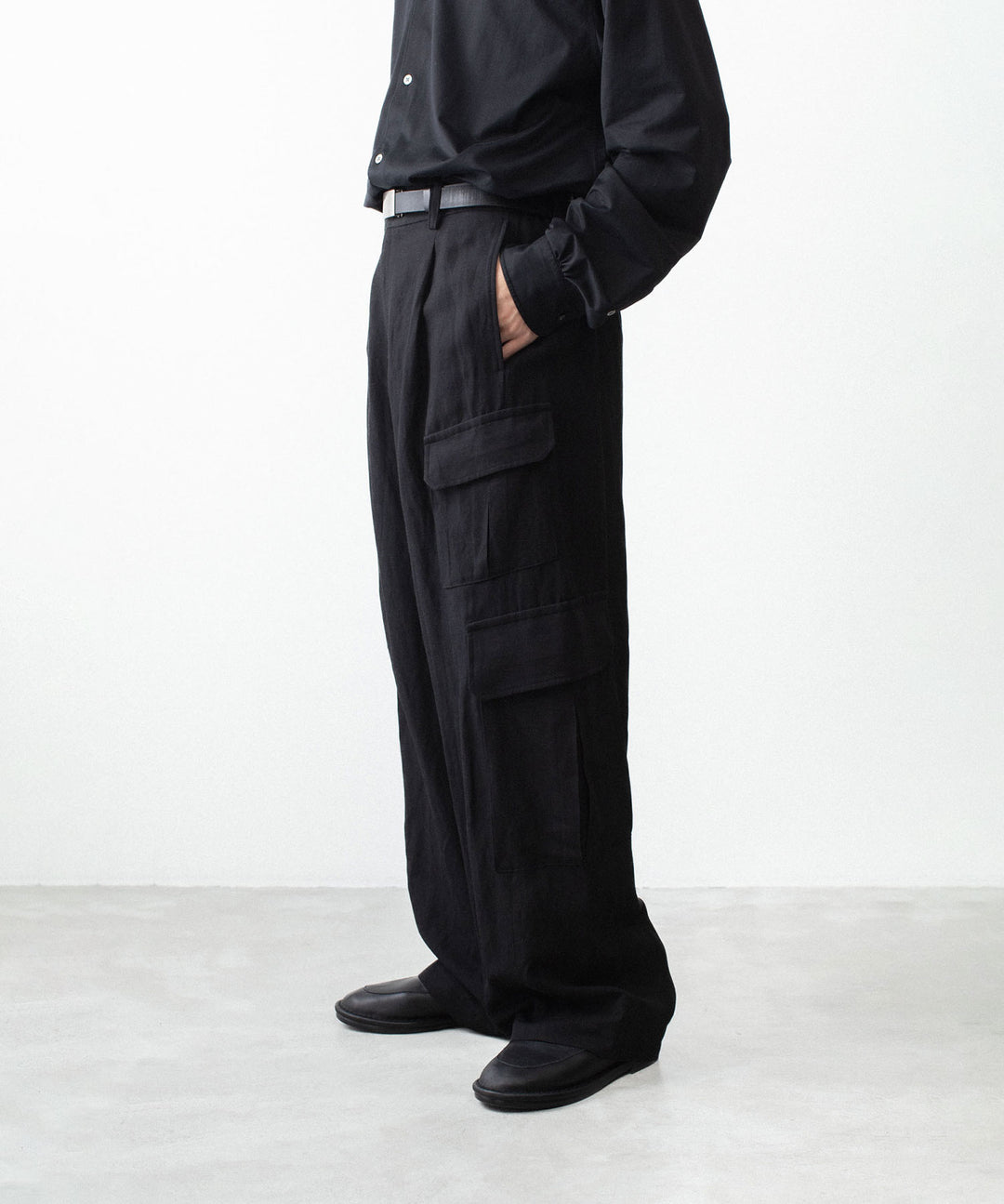 ssstein(シュタイン)のVIS/LI/RA TWILL CARGO TROUSERS - BLACKの公式通販サイトsession福岡セレクトショップ