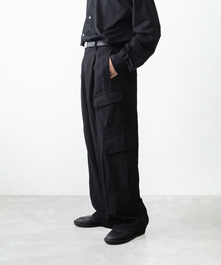 ssstein(シュタイン)のVIS/LI/RA TWILL CARGO TROUSERS - BLACKの公式通販サイトsession福岡セレクトショップ
