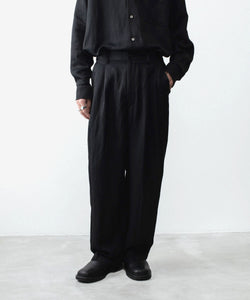 ssstein / シュタイン】VIS/LI BRIGHT TWILL WIDE EASY TROUSERS
