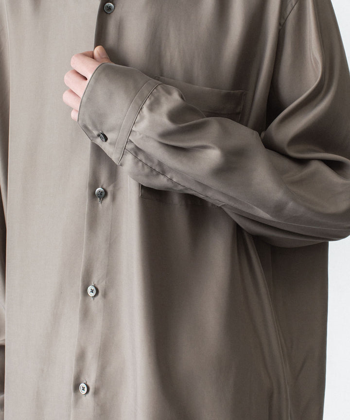 ssstein(シュタイン)のCUPRO TWILL OVERSIZED LS SHIRT - TAUPEの公式通販サイトsession福岡セレクトショップ