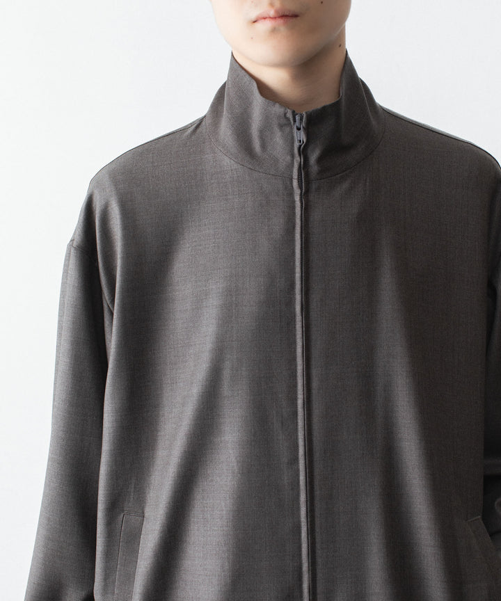 ssstein(シュタイン)のEXTRA FINE WOOL SHIRRED LIGHT ZIP JACKET - BROWN GREYの公式通販サイトsession福岡セレクトショップ