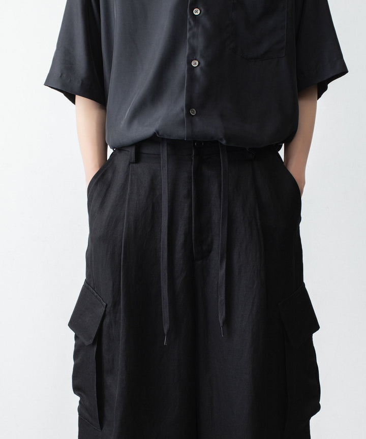 ssstein(シュタイン)のVIS/LI BRIGHT TWILL CARGO SHORT TROUSERS - BLACKの公式通販サイトsession福岡セレクトショップ