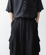 画像をギャラリービューアに読み込む, ssstein(シュタイン)のVIS/LI BRIGHT TWILL CARGO SHORT TROUSERS - BLACKの公式通販サイトsession福岡セレクトショップ
