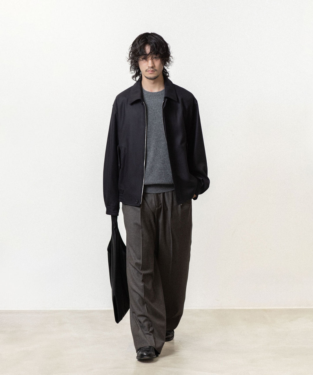 ssstein(シュタイン)のEXTRA FINE WOOL KNIT CREW NECK LS - GREYの公式通販サイトsession福岡セレクトショップ