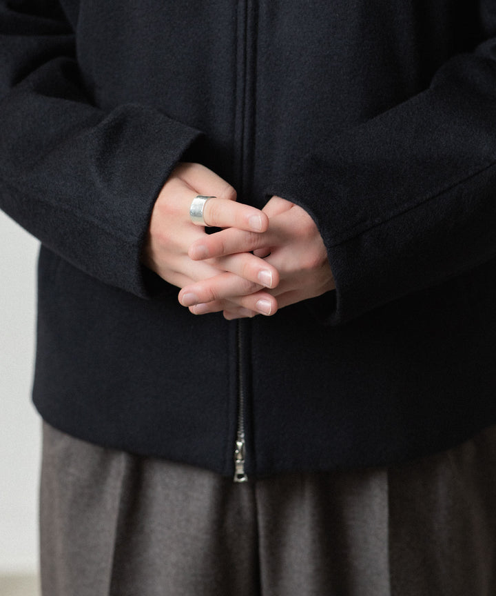 ssstein(シュタイン)のWOOL CASHMERE ZIP SHORT JACKET - BLACKの公式通販サイトsession福岡セレクトショップ