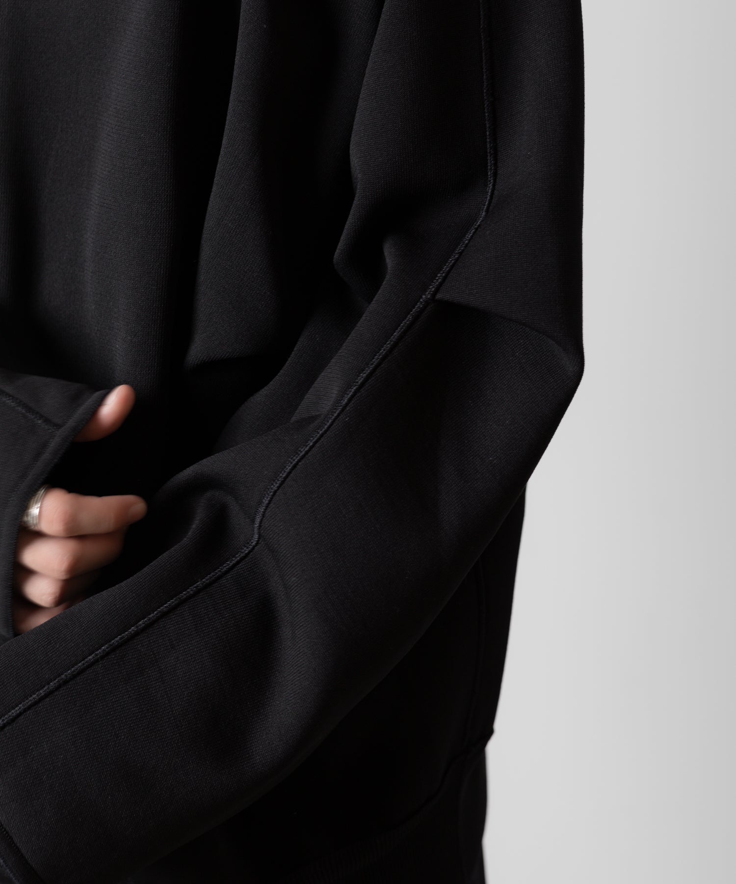 ssstein(シュタイン)のOVERSIZED DOUBLE KNIT REVERSIBLE LS - BLACK×BLACKの公式通販サイトsession福岡セレクトショップ