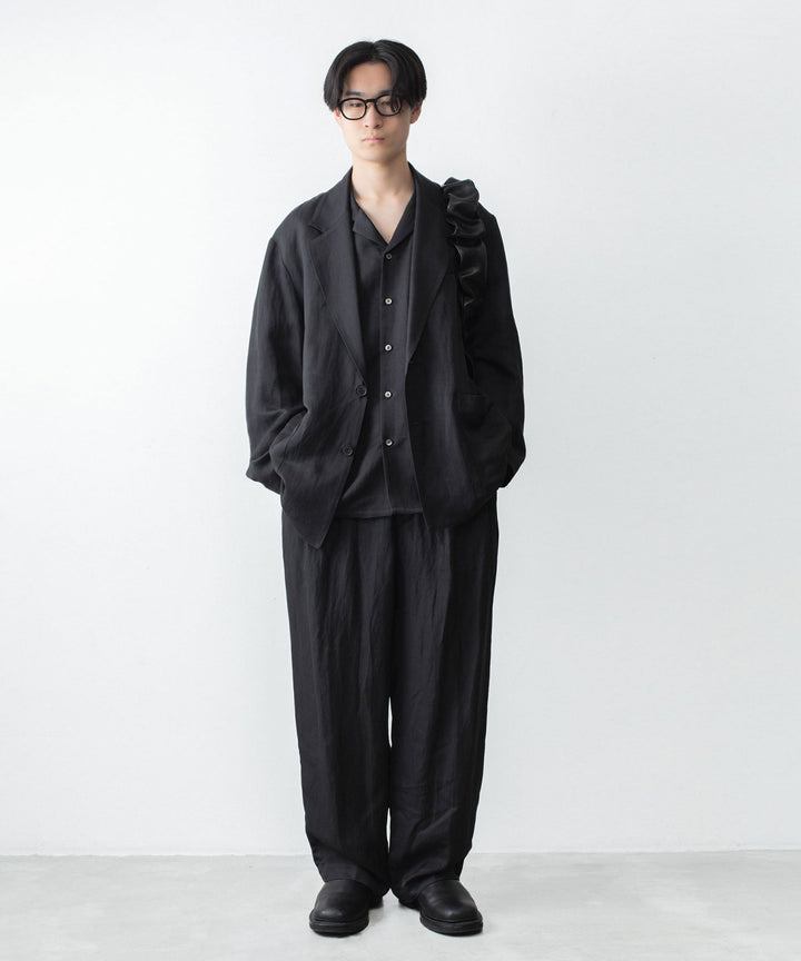 ssstein(シュタイン)のVIS/LI BRIGHT TWILL OVERSIZED OPEN COLLAR SS SHIRT - DARK CHARCOALの公式通販サイトsession福岡セレクトショップ