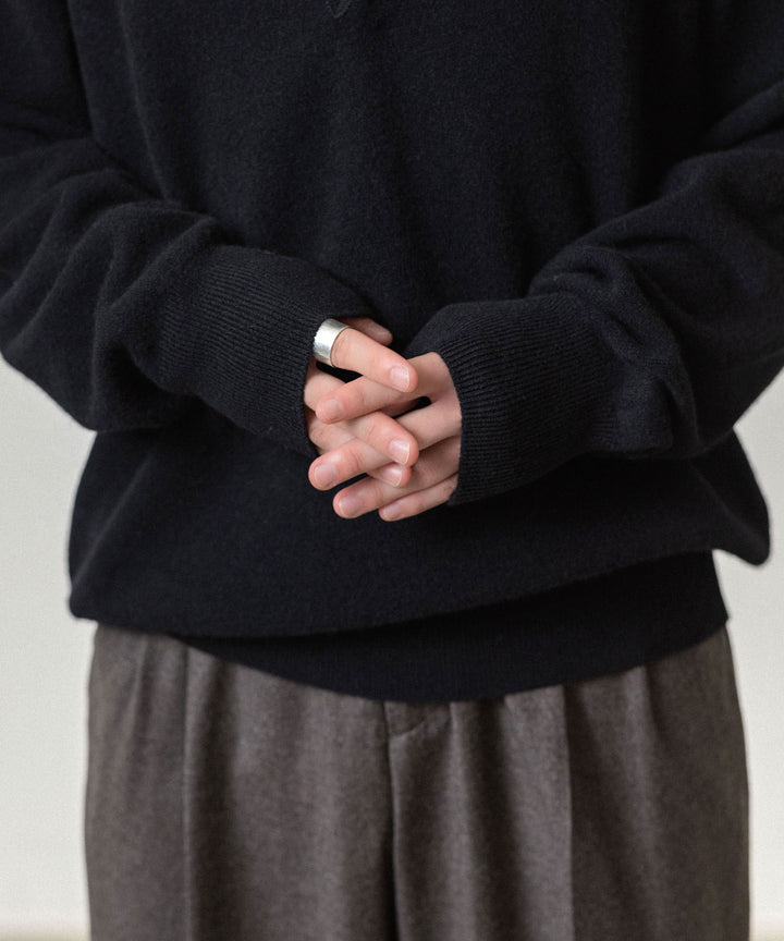 ssstein(シュタイン)のEXTRA FINE WOOL KNIT SKIPPER - BLACKの公式通販サイトsession福岡セレクトショップ